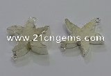 NGC1455 28mm - 30mm starfish fossil coral connectors wholesale