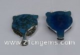 NGC1704 40*55mm - 45*60mm Fox-head agate gemstone connectors