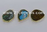 NGC1713 30*40mm - 40*45mm freeform opal gemstone connectors