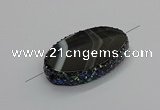 NGC1782 35*55mm oval agate gemstone connectors wholesale