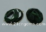 NGC183 35*45mm - 40*50mm freeform druzy agate connectors