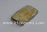 NGC1880 30*40mm - 30*45mm rectangle agate gemstone connectors