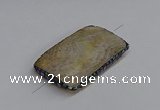 NGC1882 30*40mm - 30*45mm rectangle agate gemstone connectors