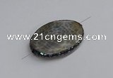 NGC1887 30*40mm - 30*45mm oval agate gemstone connectors