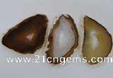 NGC224 50*70mm - 60*80mm freeform agate gemstone connectors