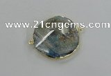 NGC238 30*35mm - 35*40mm freeform agate gemstone connectors