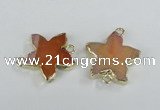 NGC293 24*26mm star agate gemstone connectors wholesale