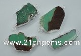 NGC38 25*35mm - 35*45mm freeform australia chrysoprase connectors