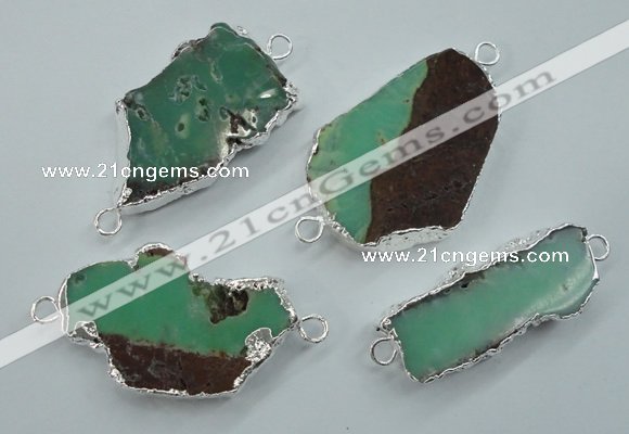 NGC38 25*35mm - 35*45mm freeform australia chrysoprase connectors