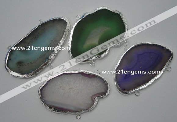 NGC41 40*60mm - 60*80mm freeform druzy agate connectors