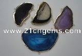 NGC42 40*60mm - 60*80mm freeform druzy agate connectors