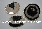 NGC43 50*60mm - 55*80mm freeform druzy agate connectors