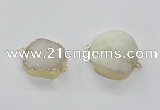 NGC434 20*25mm - 25*30mm freeform druzy agate gemstone connectors