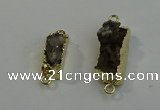 NGC5032 10*30mm - 10*35mm rectangle druzy quartz connectors