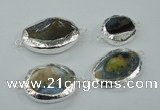 NGC51 25*30mm - 30*40mm freeform agate connectors