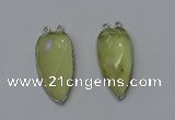 NGC5143 16*35mm - 18*40mm arrowhead lemon quartz connectors