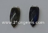 NGC5150 16*35mm - 18*40mm arrowhead labradorite connectors