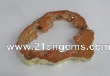 NGC520 45*50mm - 55*65mm freeform plated druzy agate connectors