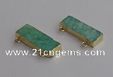 NGC5685 12*35mm rectangle amazonite connectors wholesale