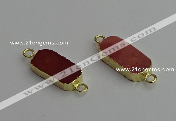 NGC5688 10*22mm - 10*25mm freeform mookaite gemstone connectors