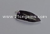 NGC5718 15*35mm - 16*45mm arrowhead amethyst connectors