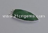 NGC5725 15*35mm - 16*45mm arrowhead green aventurine connectors