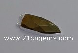 NGC5728 15*35mm - 16*45mm arrowhead yellow tiger eye connectors