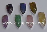 NGC5735 15*35mm - 16*45mm arrowhead mixed gemstone connectors