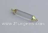 NGC5941 8*40mm tube white crystal connectors wholesale