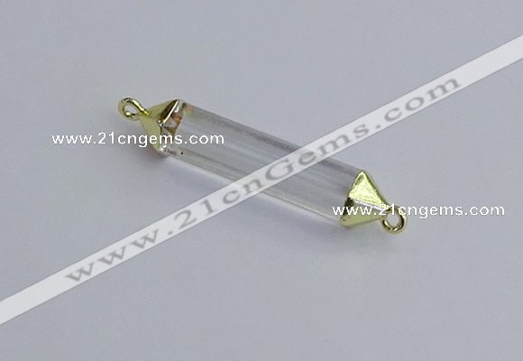 NGC5941 8*40mm tube white crystal connectors wholesale