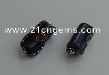 NGC6522 12*25mm tube agate gemstone connectors wholesale