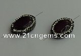 NGC6563 16*20mm oval candy jade connectors wholesale