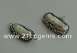 NGC6582 10*20mm - 12*25mm freeform pearl connectors wholesale