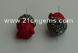 NGC6600 20*28mm buddha cinnabar connectors wholesale