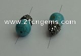 NGC6613 12*22mm - 13*20mm teardrop turquoise connectors wholesale