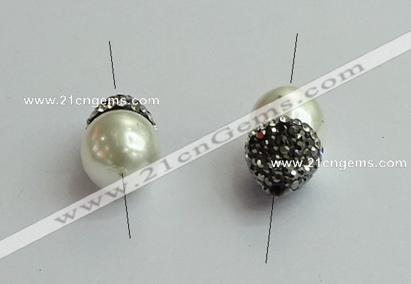 NGC6616 12*22mm - 13*20mm teardrop shell pearl connectors