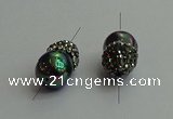 NGC6618 12*22mm - 13*20mm teardrop shell pearl connectors