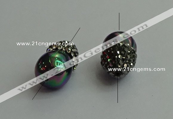 NGC6618 12*22mm - 13*20mm teardrop shell pearl connectors