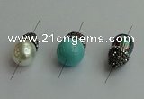 NGC6620 12*22mm - 13*20mm teardrop shell pearl connectors