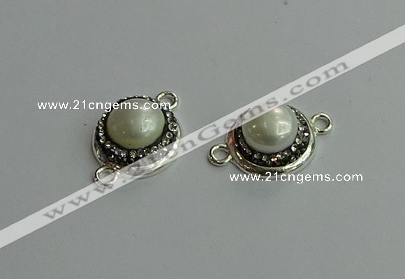 NGC6640 16mm coin pearl connectors wholesale