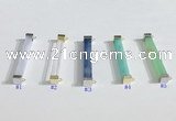 NGC7020 3*32mm cuboid  mixed gemstone connectors wholesale