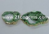 NGC705 45*75mm - 60*70mm freeform druzy agate connectors