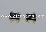 NGC728 13*18mm trapezoid lapis lazuli connectors wholesale