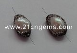 NGC7500 13*22mm - 15*24mm nuggets pearl connectors wholesale