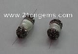 NGC7503 8*14mm - 8*20mm nuggets shell pearl connectors wholesale