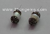 NGC7505 8*14mm - 8*18mm nuggets shell pearl connectors wholesale