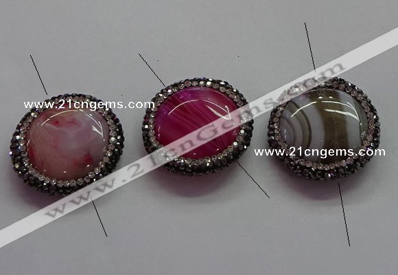 NGC7515 26mm - 28mm coin agate connectors wholesale