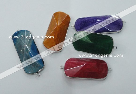 NGC87 25*45mm - 22*55mm agate gemstone connectors wholesale