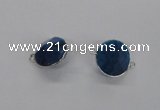 NGC880 15*20mm bicone agate gemstone connectors wholesale