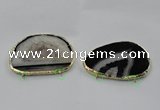 NGC900 50*65mm - 60*75mm freeform druzy agate connectors